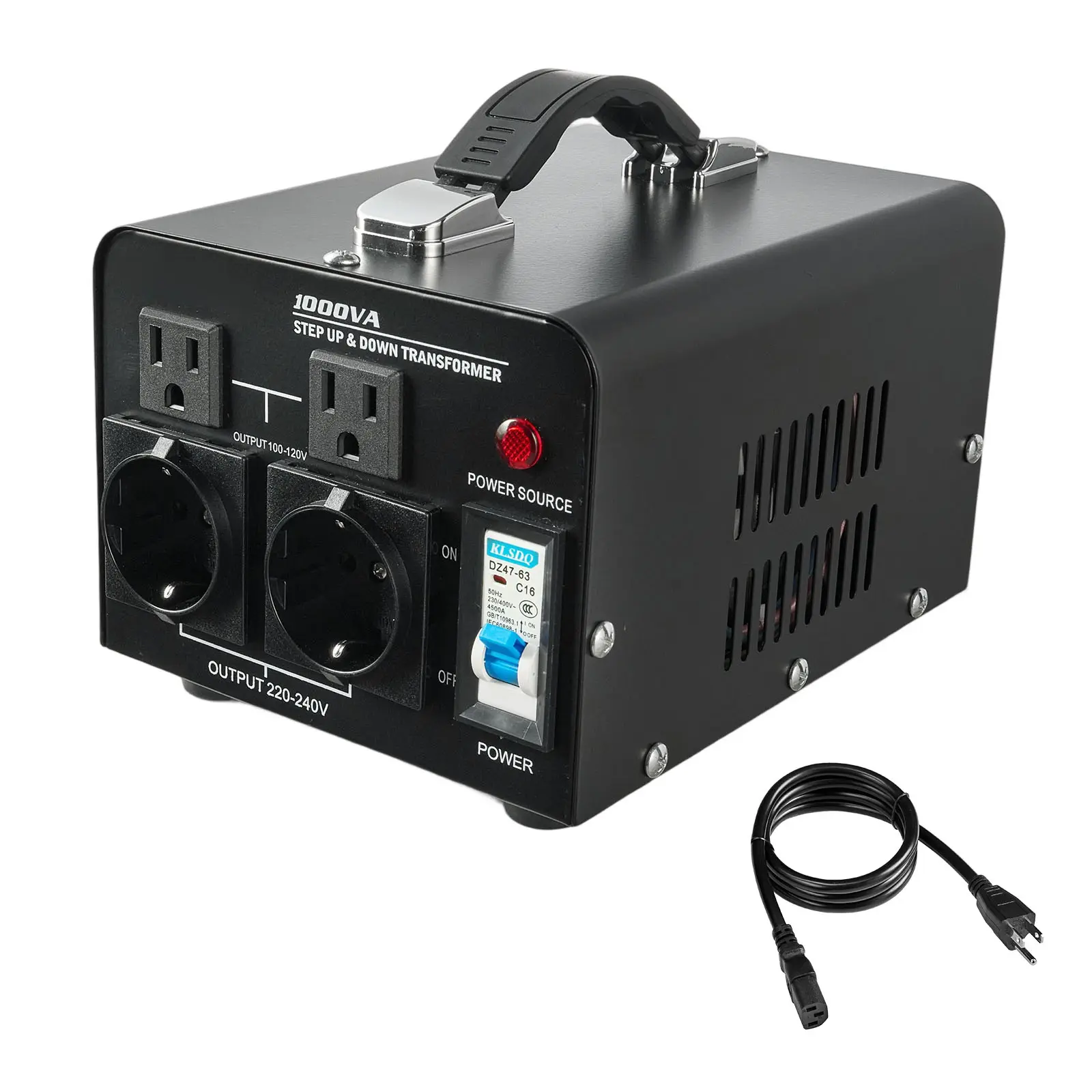 Voltage Converter Transformer, AC 110V or 220V (Switchable) Input Voltage, AC 110V and 220V Output Voltage, Security Comes First