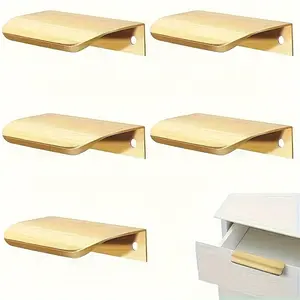 10 hidden furniture handles kitchen cabinet pulls minimalist wardrobe drawer knobs aluminum alloy furniture handles