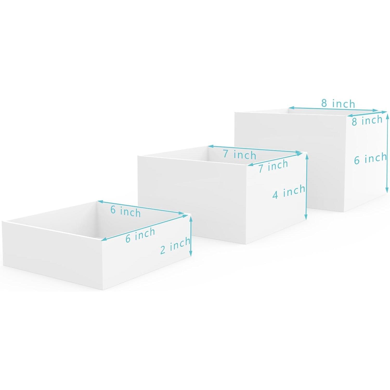Buffet Risers, Risers for Buffet Table, Display Stand Shelf for Catering Dessert Collectibles Figures Show, Cube Display Nesting Risers with Hollow Bottoms 6 count Buffet Risers, Risers for Buffet Table, Display Stand Shelf for Catering Dessert Collectibles Figures Show, Cube Display Nesting Risers with Hollow Bottoms 6 count
