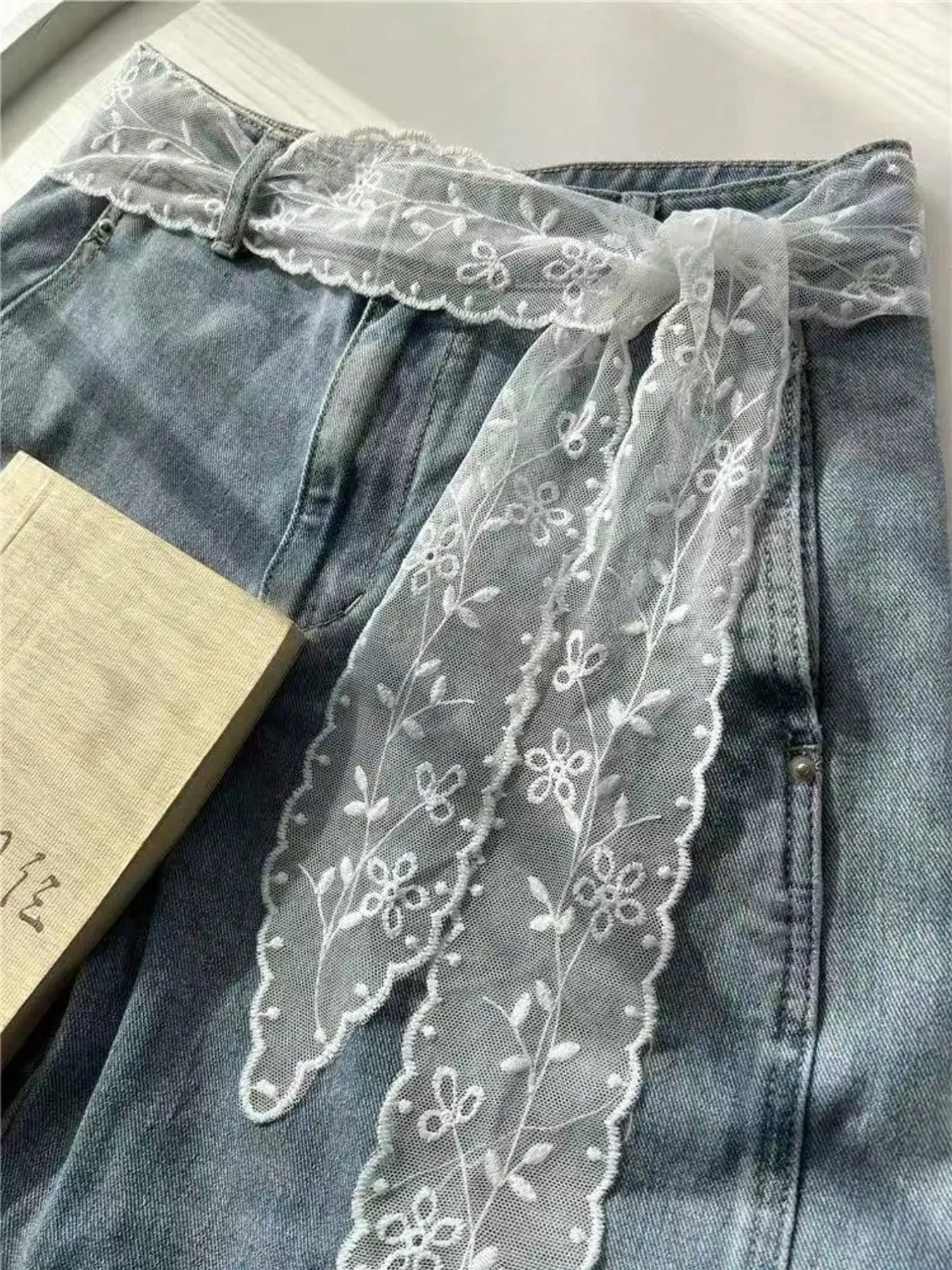 Women's Versatile Belt and Scarf, Floral Pattern, Lightweight Decorative Scarf, Elegant Waist Accessory, Fashionable and Beautiful, Belt for Dress, Boho Belt