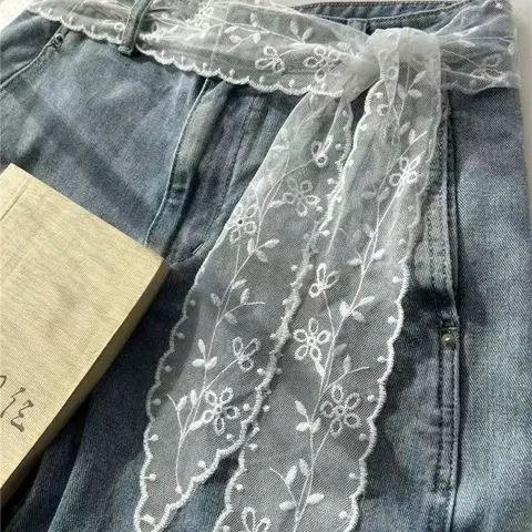 Women's Versatile Belt and Scarf, Belts for Dresses, Floral Pattern, Lightweight Decorative Scarf, Elegant Waist Accessory, Fashionable and Beautiful