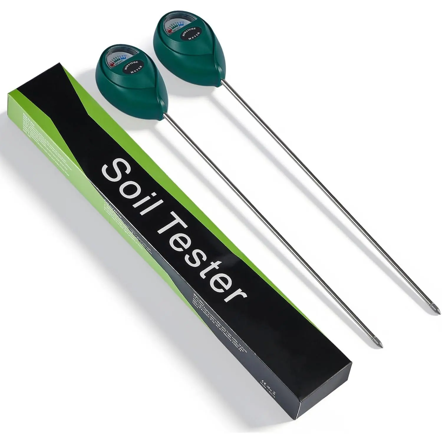 2-Pack 40 cm Garden Soil  Meters with Long Probes