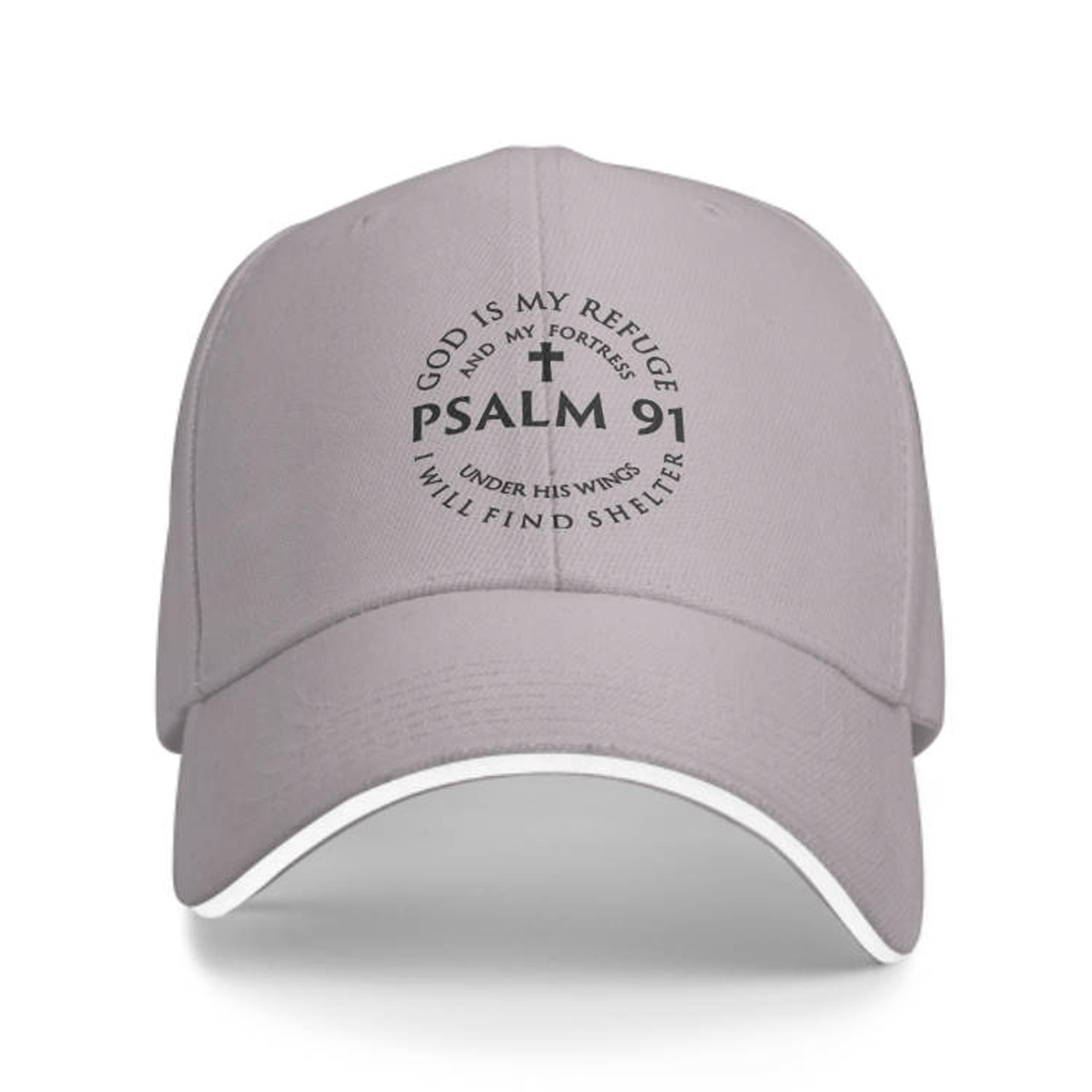 1pc of a Psalm 91 Themed Baseball Cap, Adjustable And Suitable for Both Men And Women.This Truck Driver'S Hat Makes a Perfect Gift Option