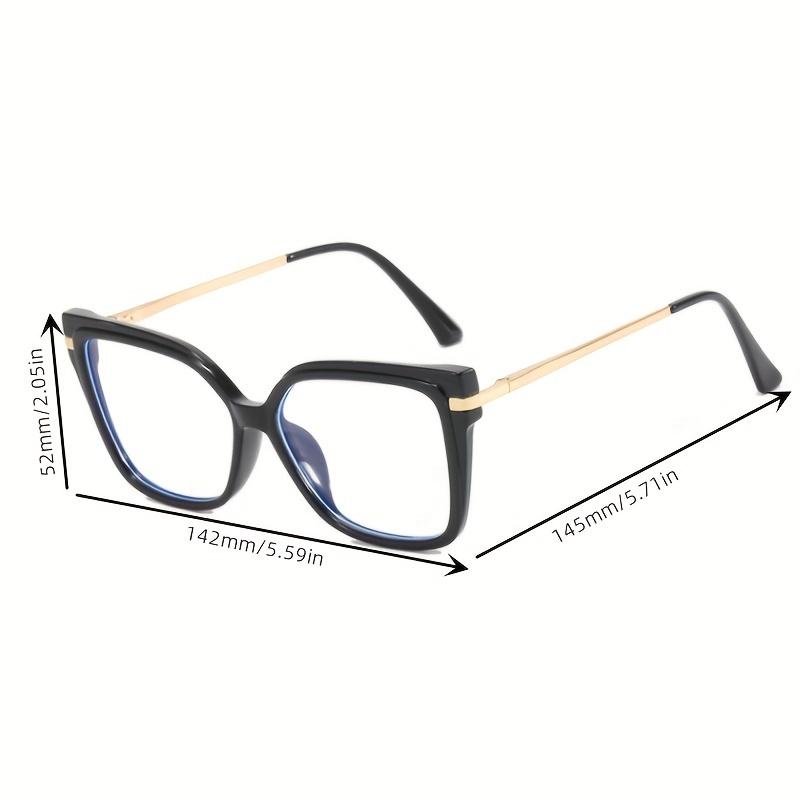 Free shipping New Fashion TR90 Retro Women's Flat Mirror Latest Trendy Square Decorative Glasses