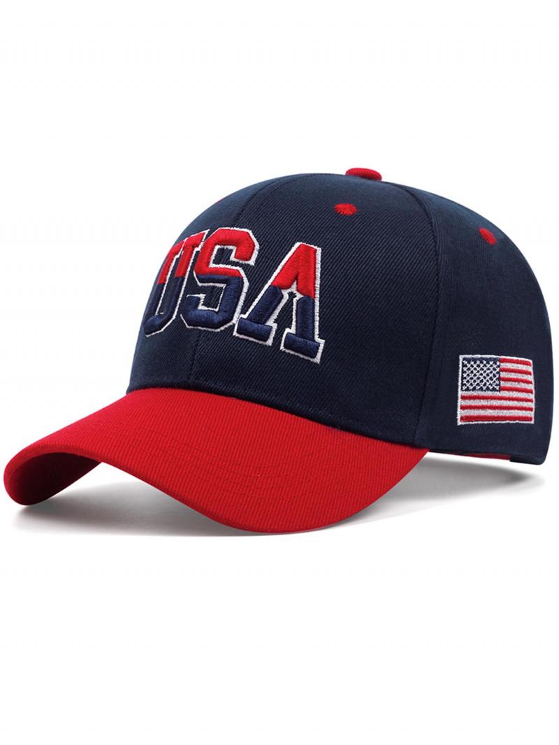 2026 New Fashion Trend American Flag Embroidered Street Skateboard Hat, Hip-Hop Hat, Outdoor Cycling Casual Sports Sun Hat, Daily Wear Decorative Baseball team victory Cap, Flat Brim Hat, Unisex adjustable unisex hat