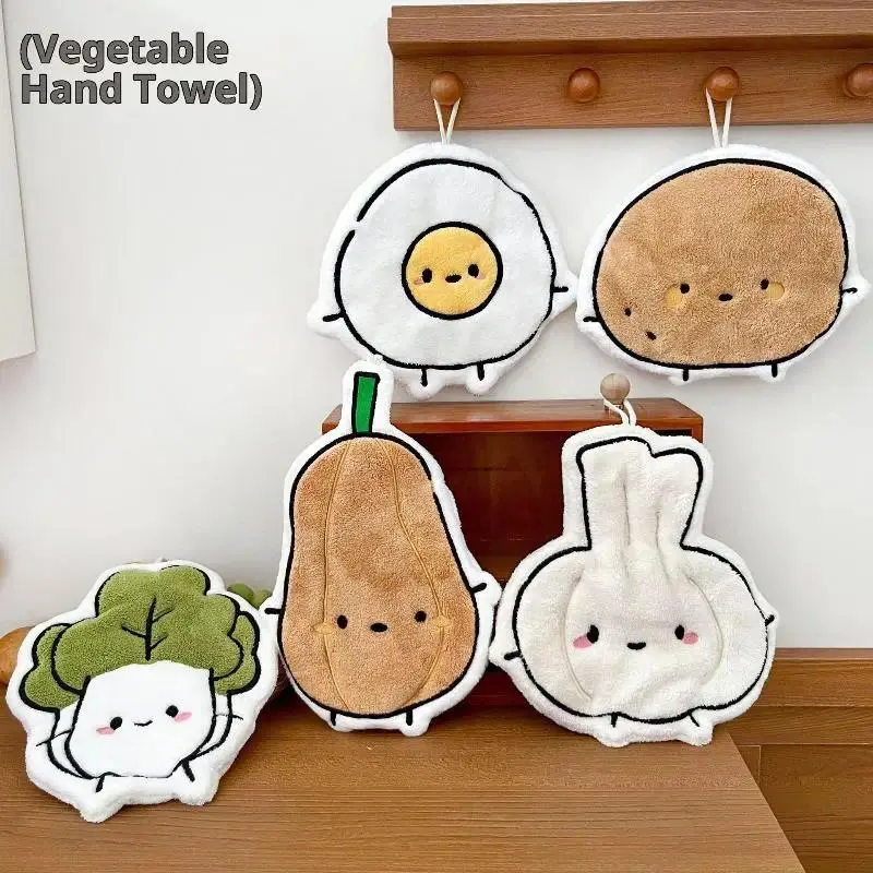 1PC Hand Towels Kitchen Handkerchief Towel Bread Cheese Hanging Towel Bathing Towel Handkerchief Absorbent Handtowel