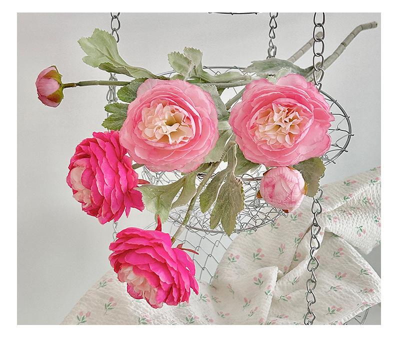 The Molilito Peony Bouquet - 20 Stems (≈60 Heads), 50 cm, Bendable Stems for Wedding & Home Décor Artficial Peonies Faux Flowers