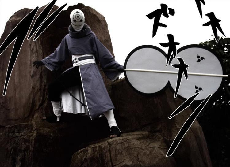 Anime Uchiha Obito Ninja Coscostume Mask Akatsuki Organization Hokage Ah Fei Cosplay Costume Props