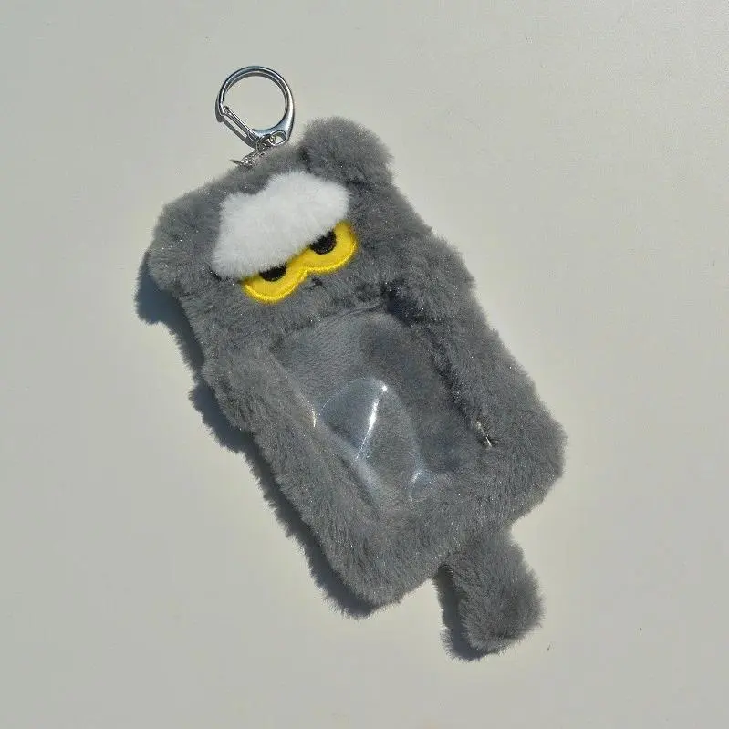 G-Dragon Zoa Same Style Plush Fabric Card Holder Keychain, High-Quality Card Sleeve, GD Cat ZOA Cartoon Fan Gift Collection