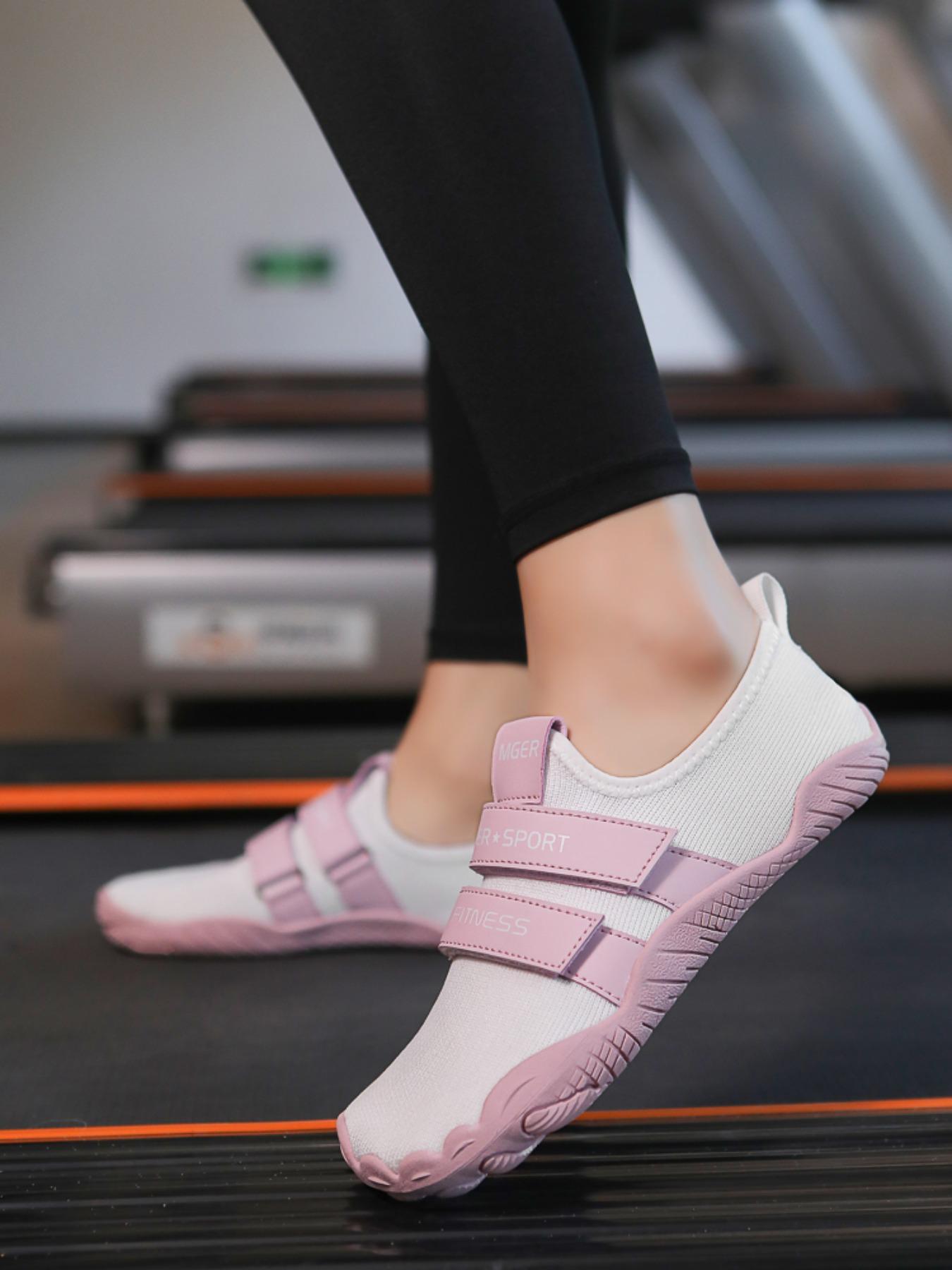 Unisex's Solid Color Velcro Sports Shoes, Casual Comfortable Breathable Gym Shoes, Breathable Workout Shoes, Breathable Walking Shoes, Training & Gym Shoes for Weightlifting & Squat Training, Sporty Shoes, Workout Sneakers