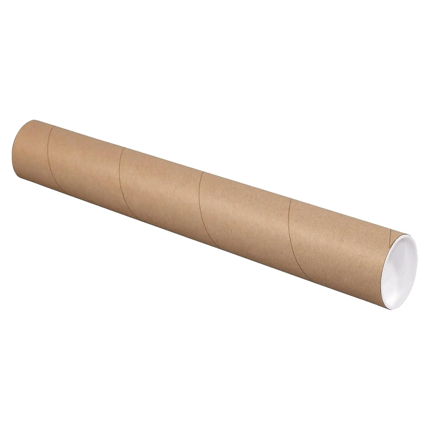 Cardboard Tubes with Caps, 20"L x 3"W x 3"H, Pack of 24, Poster Tube for Mailing and Storage of Blueprints, Artwork, Crafts, Long Art Holder 20 inches