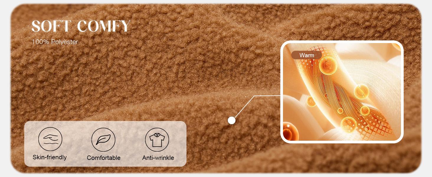 PiePieBuy Women's Warm Overalls Fleece Loose Winter Jumpsuit with Pockets Casual