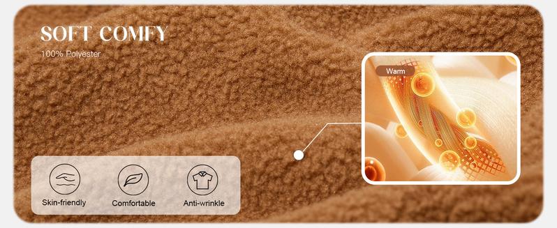 PiePieBuy Women's Warm Overalls Fleece Loose Winter Jumpsuit with Pockets Casual