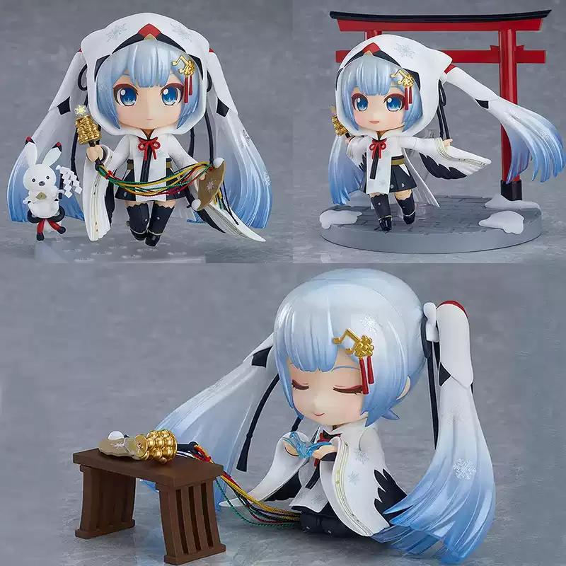 Hatsune Miku Animation Game Peripheral Toys Sakura Snow Miku Anime Action Movable Model Figures Collection NTR