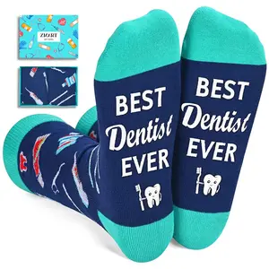 Zmart Dentist Teeth Dental Socks, Dental Assistant Hygienist Tooth Gifts Teeth Orthodontist Presents  SwimWeek  summervibes