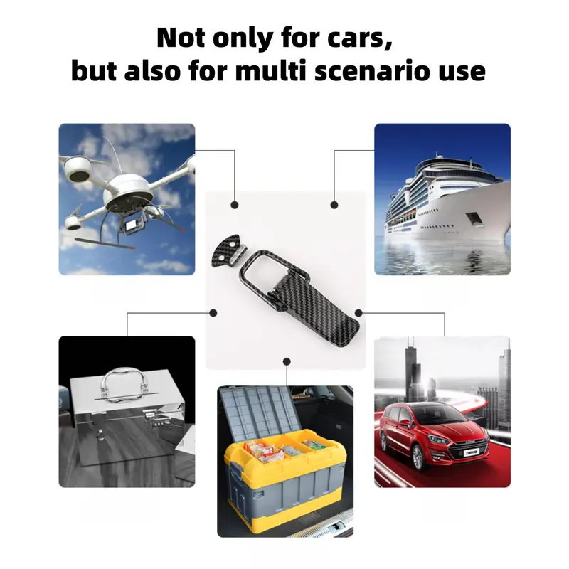 Car Bumper Gap Hook Lock Clips, No-Drilling Universal Front and Rear Pole Fixing Bumper Retainer Clip Kit Accessories with Easy Installation Durable Design Car Accessory