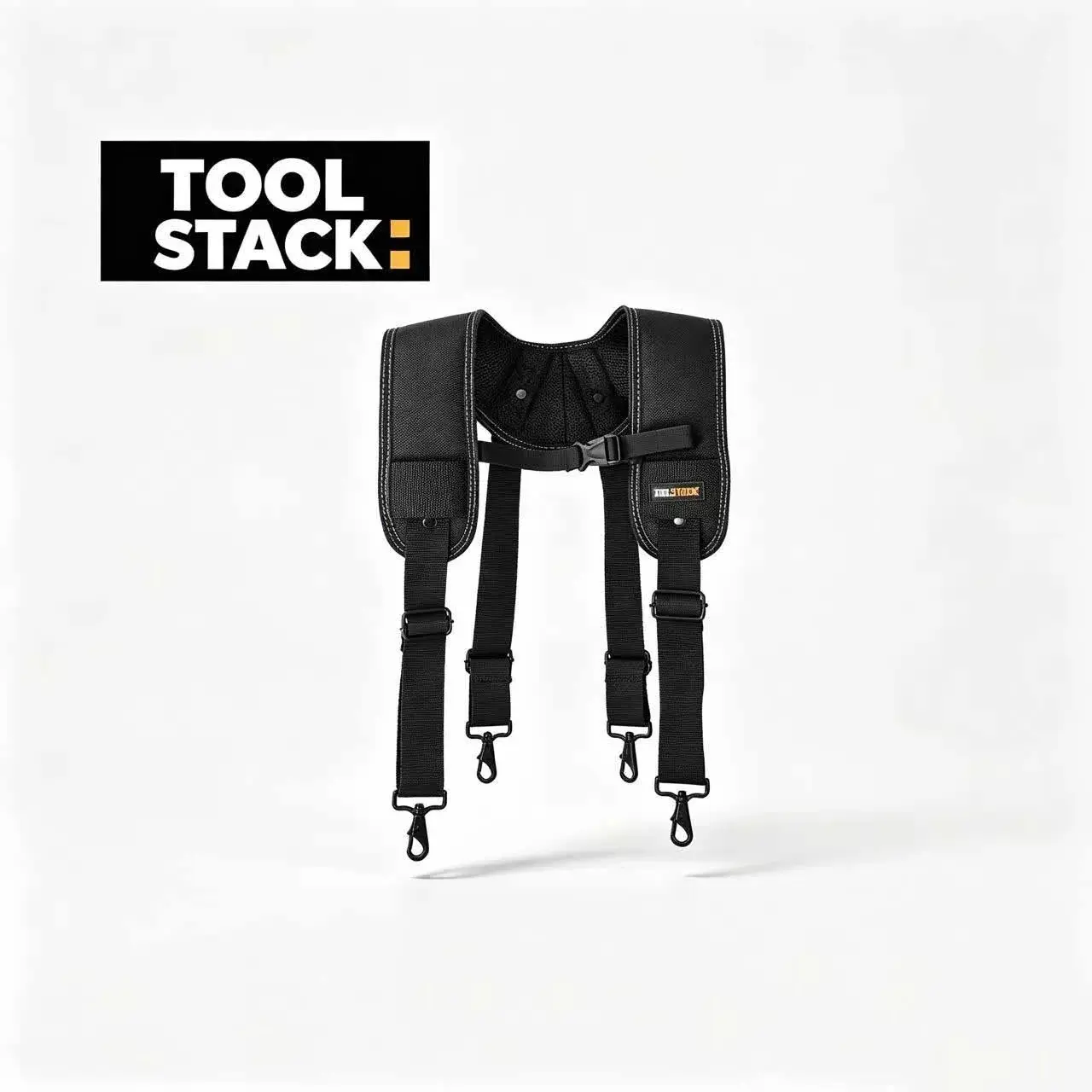 Toolstack Adjustable Shoulder Strap, Padded Safety Harness, Metal Hook Work Suspender, Durable Construction