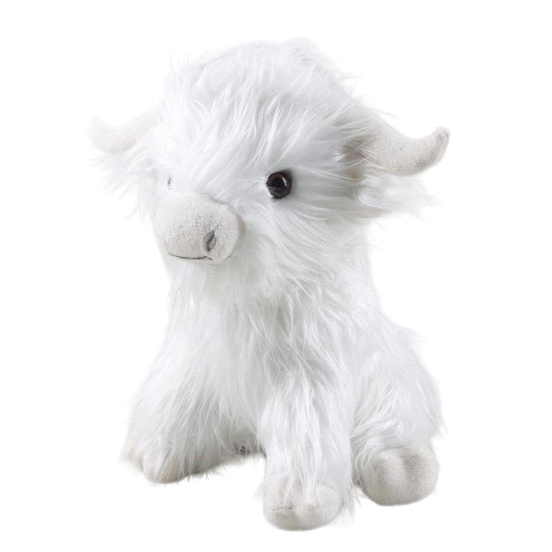 Simulated Highland Cow Plush Toy, Cute Cow Design, Summer Gifts, Soft and Comfortable Stuffed Toy for Home Decor, Companion Toy, Creative Birthday & Holiday Gift Options,Christmas Gifts For GF