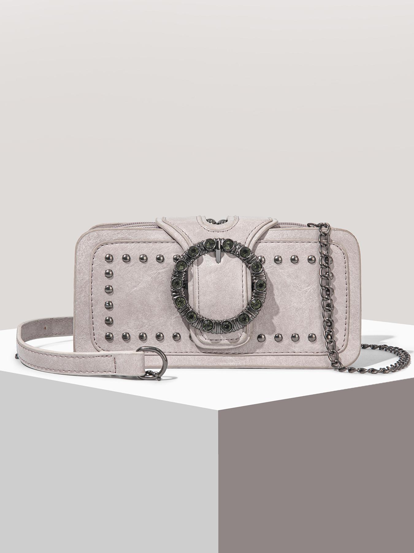 Women's Elegant Chain Strap Crossbody Bag, Fashionable Shoulder Bag for Daily Used, Casual Trendy Versatile High-quality Daily Commuting Bag, Adjustable Crossbody