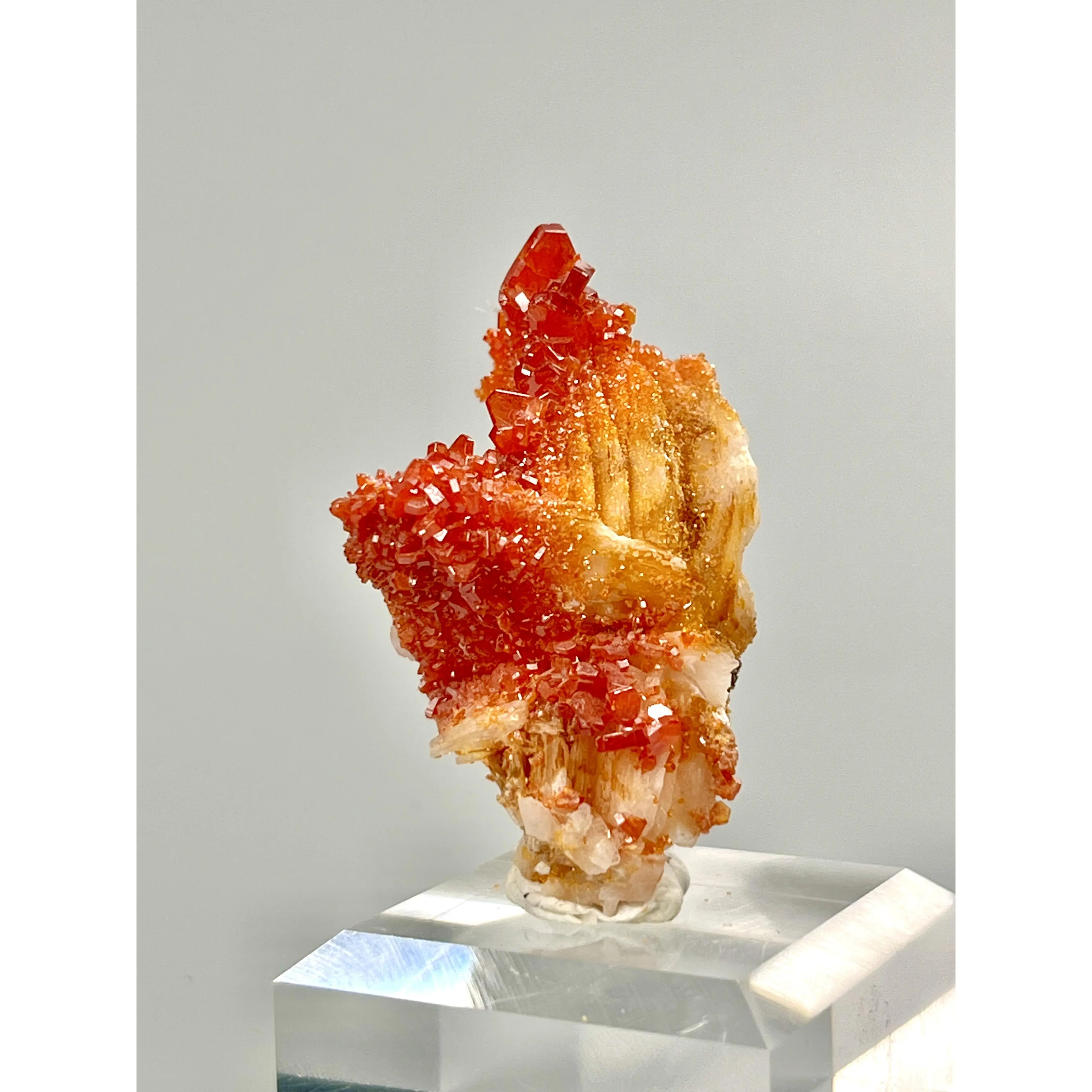 Vanadinite Crystal Cluster Stone Specimen Home Office Decor