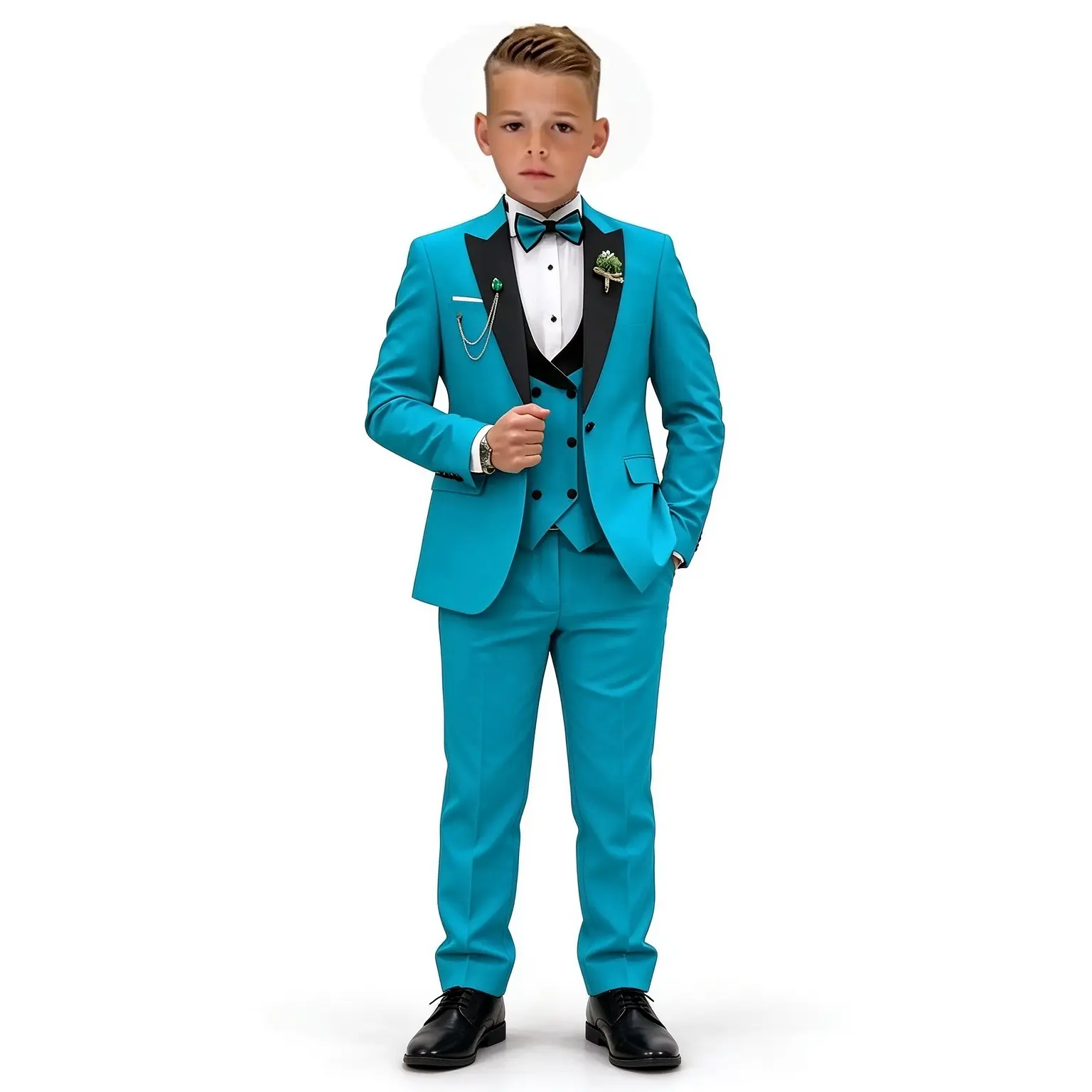 Three-piece suit wedding banquet birthday party holiday suit(Shipment time: 15 days. Custom-made. No returns or exchanges.)