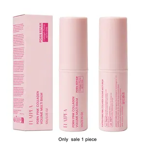 PDRN Pink Collagen Volume Multi Balm Stick 10g, All-in-One Hydrating Plumping Stick with Retinol Peptide Rose Oil Vitamin E, Moisturizing Anti-Fine Lines Multi-Use Balm Moisturizer for Eyes Face Lips Neck, Lightweight Non-Greasy Portable Skin Care Stick