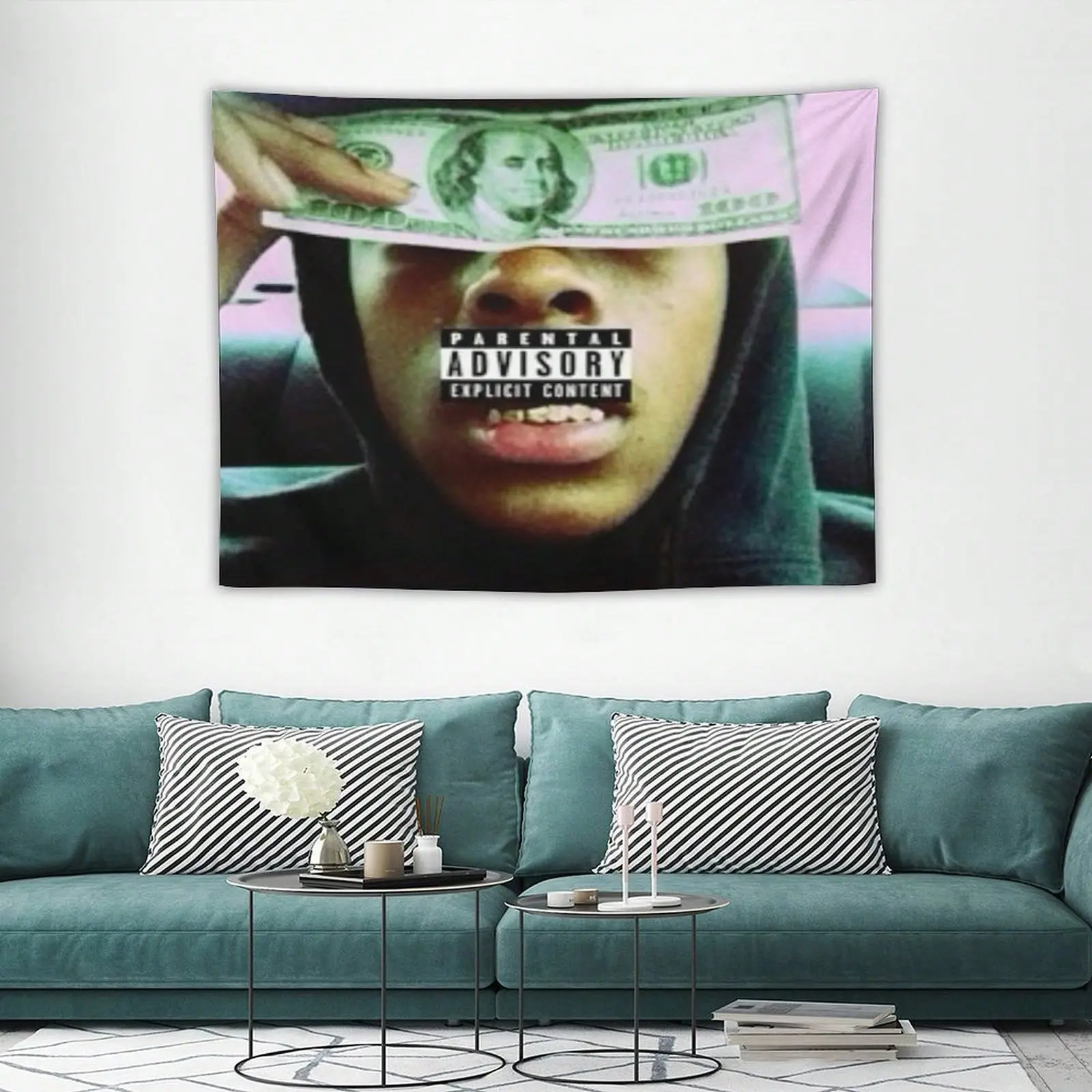 Rap Singer Chris Travis Music Tapestry Wall Decoration, American Flag Banner, Suitable For University Dormitories, Bedrooms, Living Rooms, Perfect Fans Decoration Gift