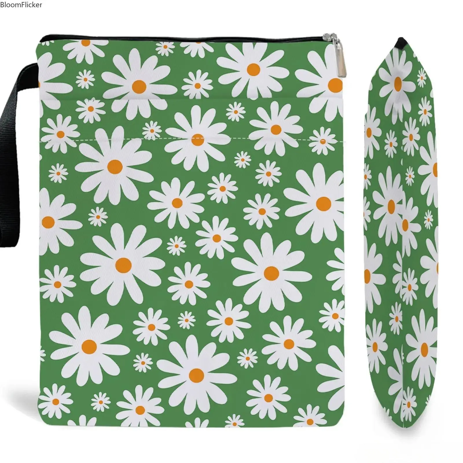 Printed Book Sleeve with Zipper, Protective Book Pouch for Travel & Reading, Cute Aesthetic Book Cover Case, Soft Book Organizer Bag for School, Library & Everyday Use for Book Lovers summerwins