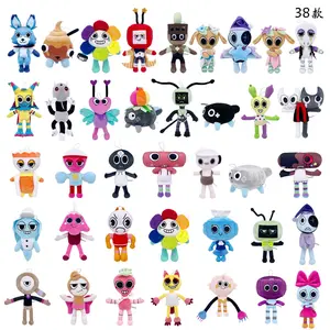 New Dandy's World 35cm Plush Cute Dandy World Scrap Stuffed Horror Game Goob Pebble Plushie Soft Pillow Doll Children Gifts Doll