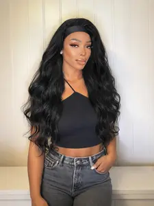 Headband Wig Body Wave Headband Wig 24Inch Long Wig, Synthetic Fiber Headband Wig for Women, Daily Wear, Stylish and Comfortable, Perfect for Everyday Use