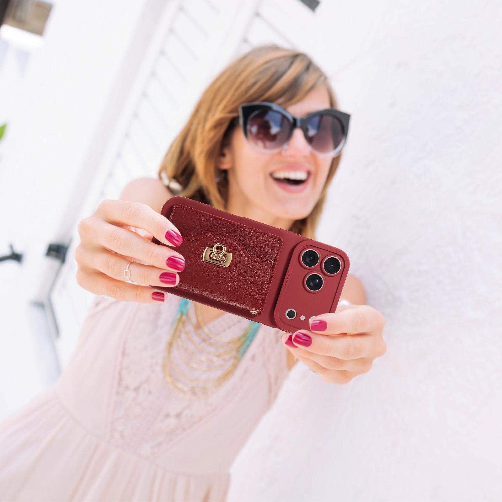 iPhone 17 Pro Max Case with Stand Full Body Protection Air Cushion Shockproof Cover for Apple Phones