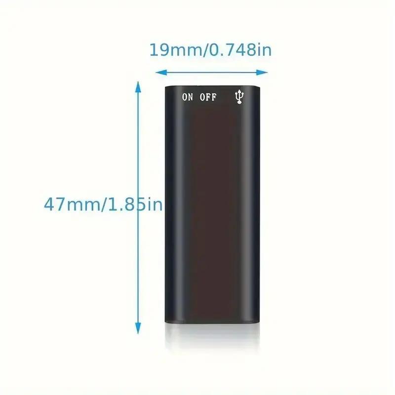 1pc Professional Voice-Activated Digital Recorder, 8GB High-Definition Noise-Canceling MP3 Player, Ultra-Thin Portable Recording Pen for Business Meetings, No Battery Included Audio