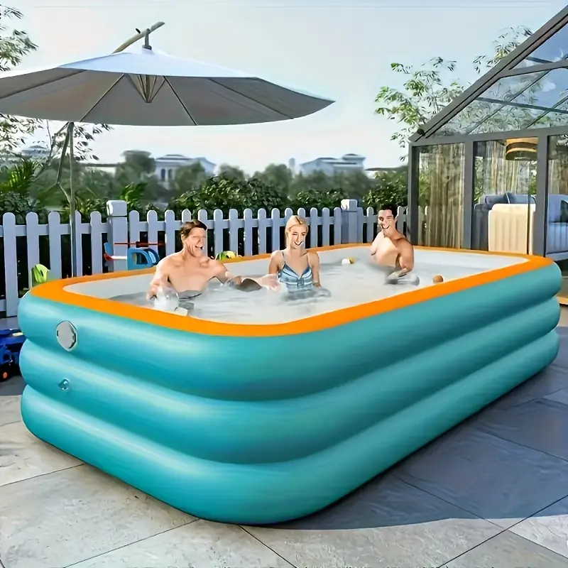 4-meter Super-large Household Inflatable Swimming Pool, PVC Reinforced And Thickened Swimming Pool, Inflatable Quick-opening Simple Swimming Pool, Suitable for Outdoor Activities Of Courtyard Party Swimming Pools.(Multiple Size Options)