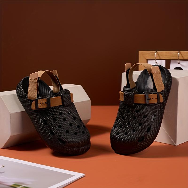 Kids Summer Sandals Soft Soled Non Slip Durable Home Outdoor Casual Half Drag Design Heel Boys Beach Footwear