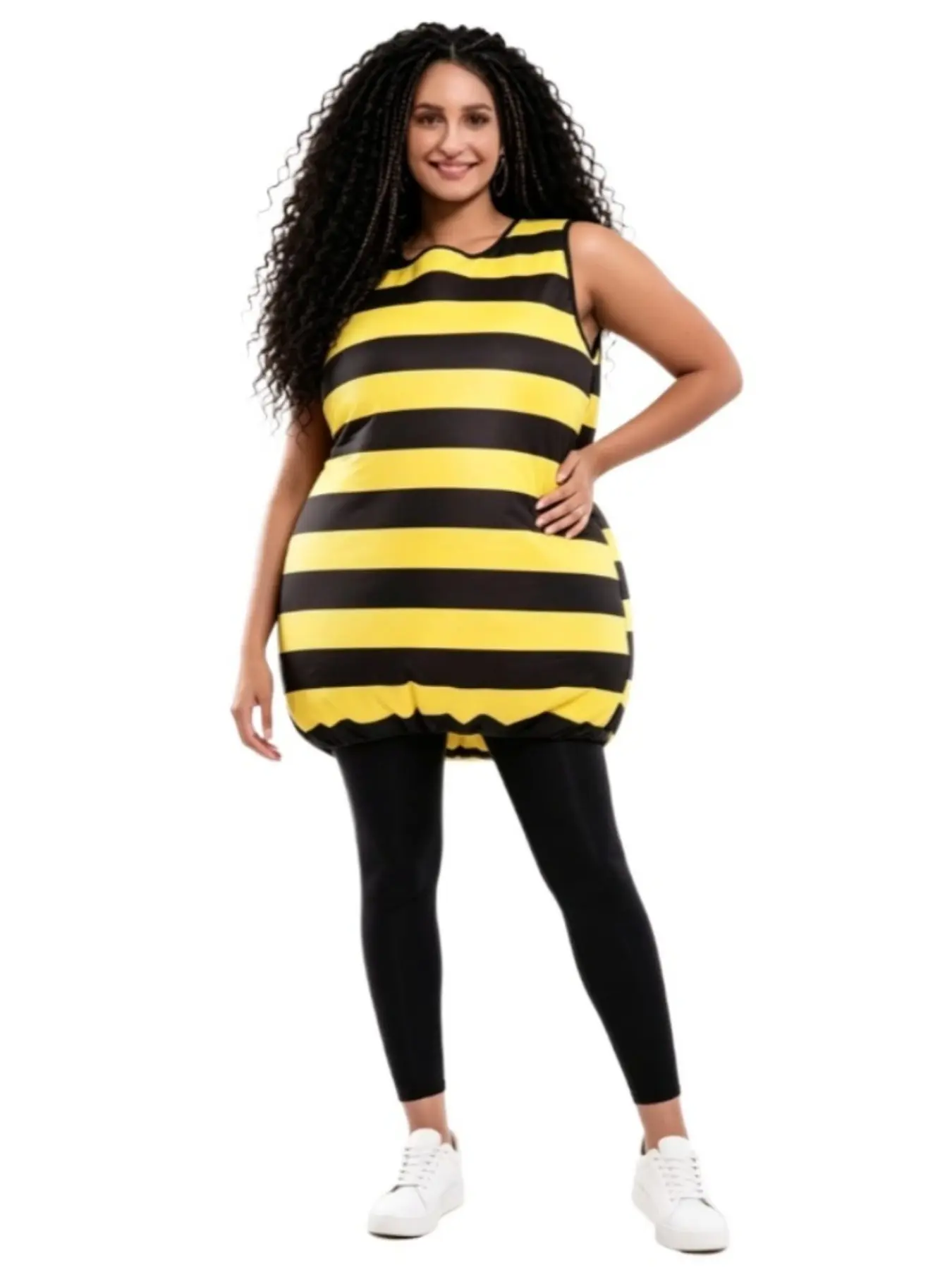 Womens Bumblebee Cosplay Costume Set Clothes Headband,Hat and Vest, Halloween Holiday Dress-Up Party Outfit