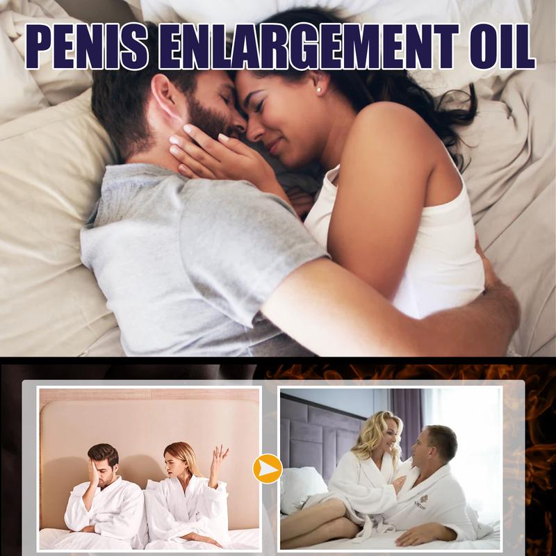 North Moon Men's Private Area Massage Enlargement Oil 10ml with Chive Seeds Jasmine Flowers & Epimedium for Delay Enhancement