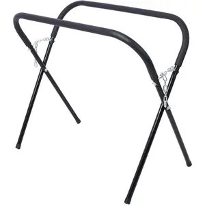 Heavy Duty Adjustable Folding Work Stand, 750 LBS Capacity Portable Padded Automotive Workbench, Rust-Proof Steel Frame Auto Body Repair Stand for Bumpers, Fenders, Doors & Hoods, Ideal for Garages and Professional Repair Shops