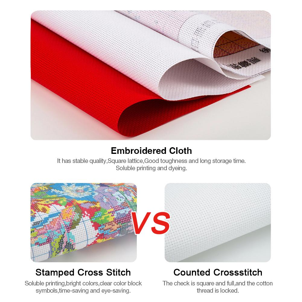 Four Seasons Goddess 11CT 3 Strands DIY Counted Embroidery Needlepoint Starter Kits for Beginners Adults Home Decor Cross Stitch Patterns Arts Craft Kits 35.43x19.69in