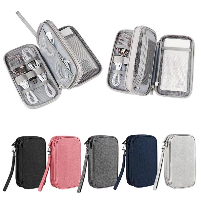 Waterproof Storage Bag Digital Electronic Organizer Portable USB Digital Product Charger Plug Storage Bag Travel Cable Organizer