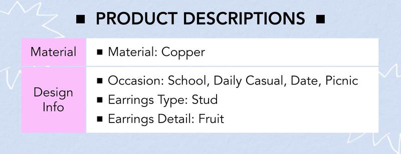 Cider [one-size] CHERRY DROP EARRINGS