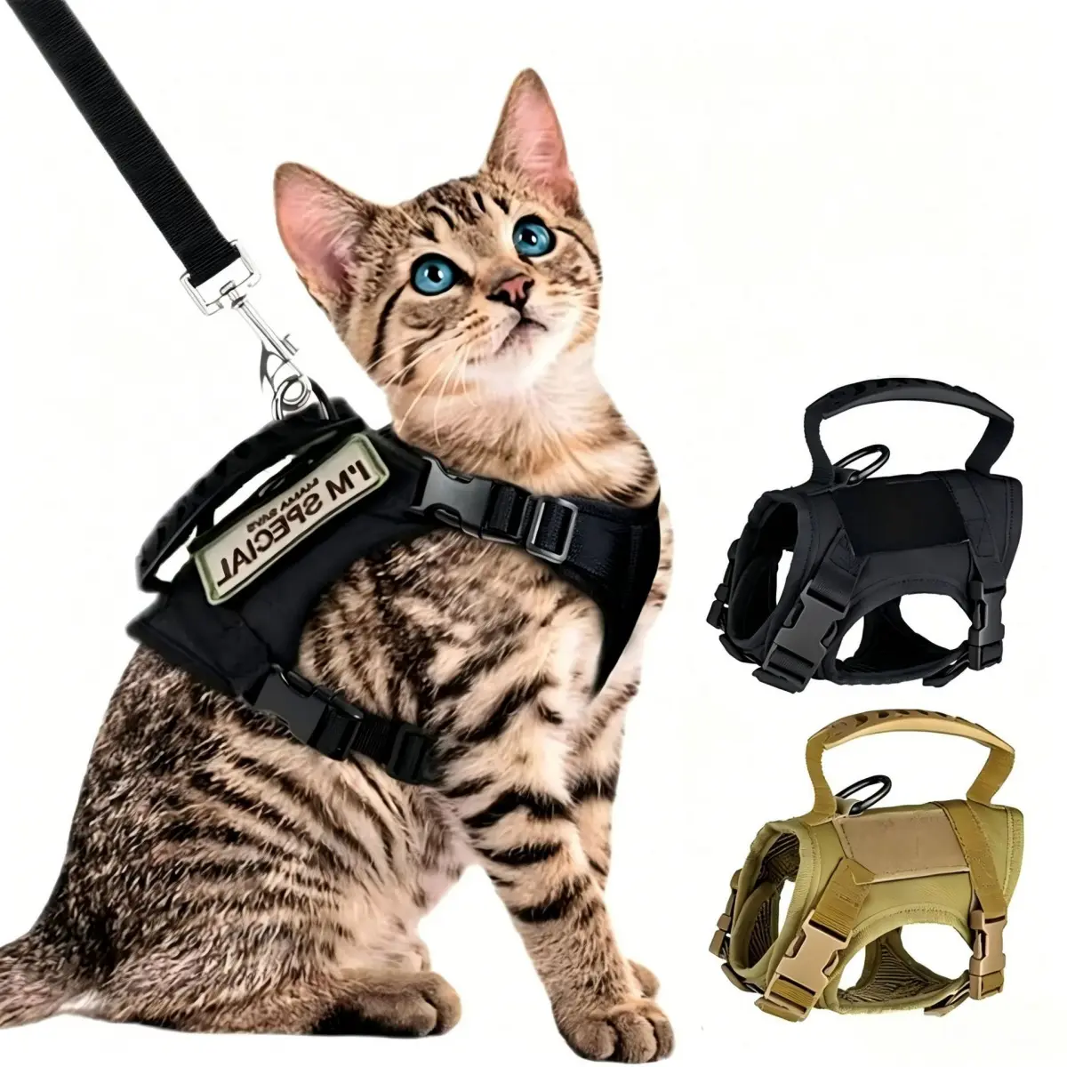 pet,Cat tactical harness vest-style leash, anti-escape, adjustable, for walking cats and small dogs,Halloween,Ghost,Collar,with,Coffee,protection,,drinking,monthly,cross,total,hair,flat,reflective,non-slip,kitty,first,light,car,cuban,set,sport,leather
