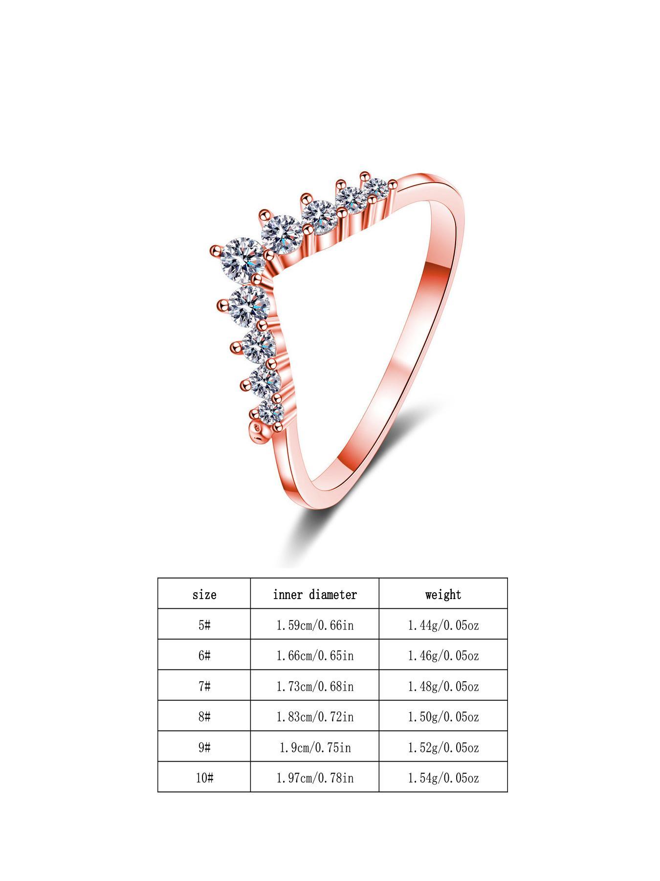 S925 Sterling Silver Crown Design Artificial Zircon Decor Bridal Engagement Ring, Luxury for Women, Trendy All-match & Exquisite Jewelry for Birthday Gift