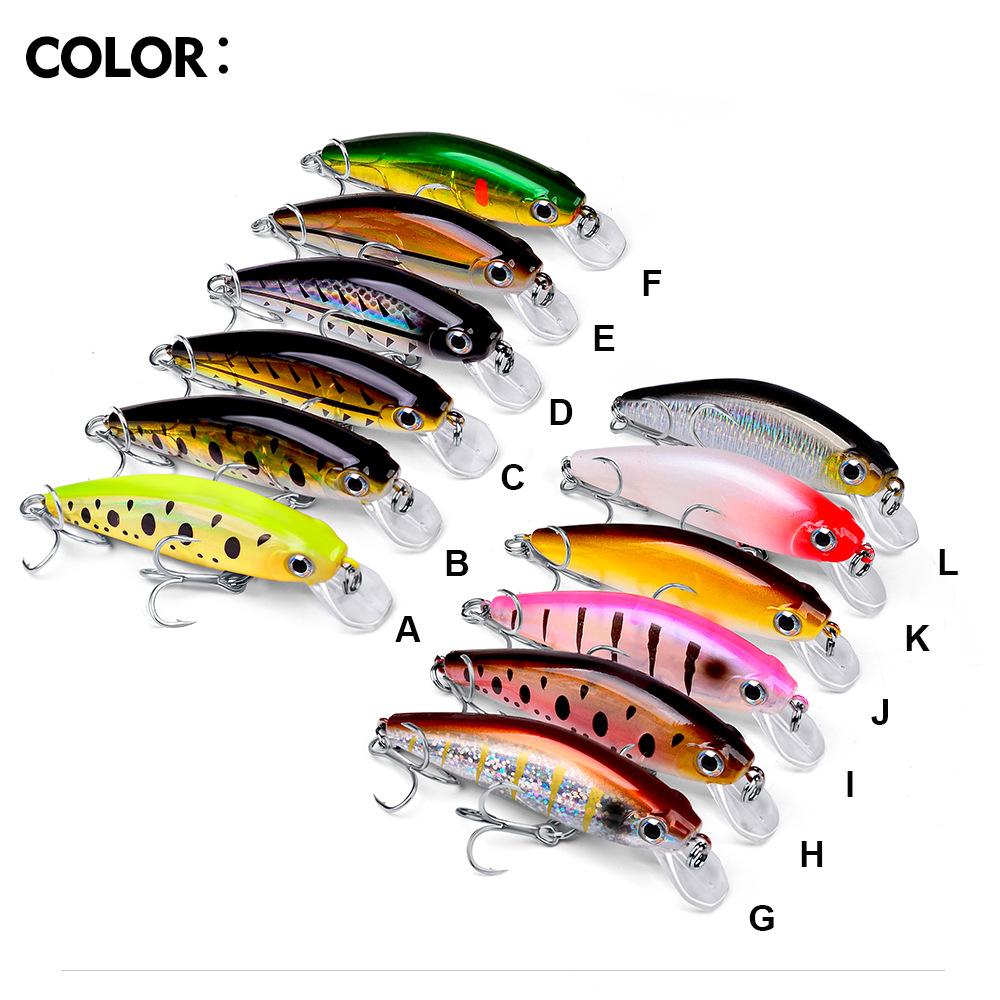 Minnow Sinking Fishing Lure 8cm 11g & 4.5cm 3g Hard Plastic Bionic Lures DW457 DW48 Long Cast Bass Trout Freshwater Fishing Tackle