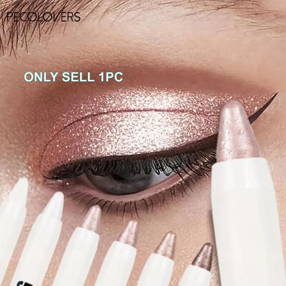 1PC Brightening Flash Highlighter Eyeshadow Stick Pearl Matte White Eyeliner Pencil Eyes Head Waterproof Lying Silkworm Pen Cosmetic Eye Makeup Products