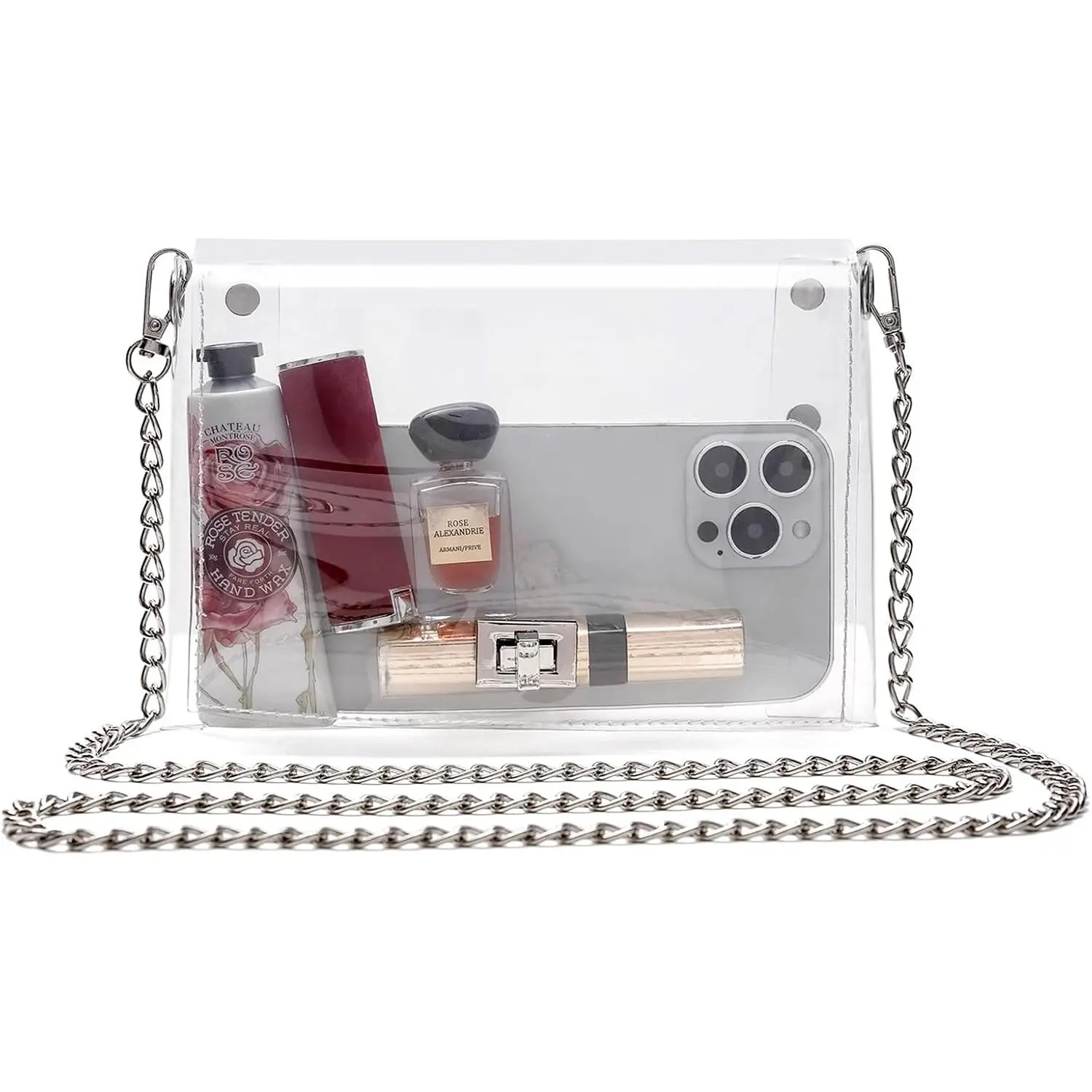 Transparent Clutch Clear Purse Crossbody  Bags Stadium Approved Bags