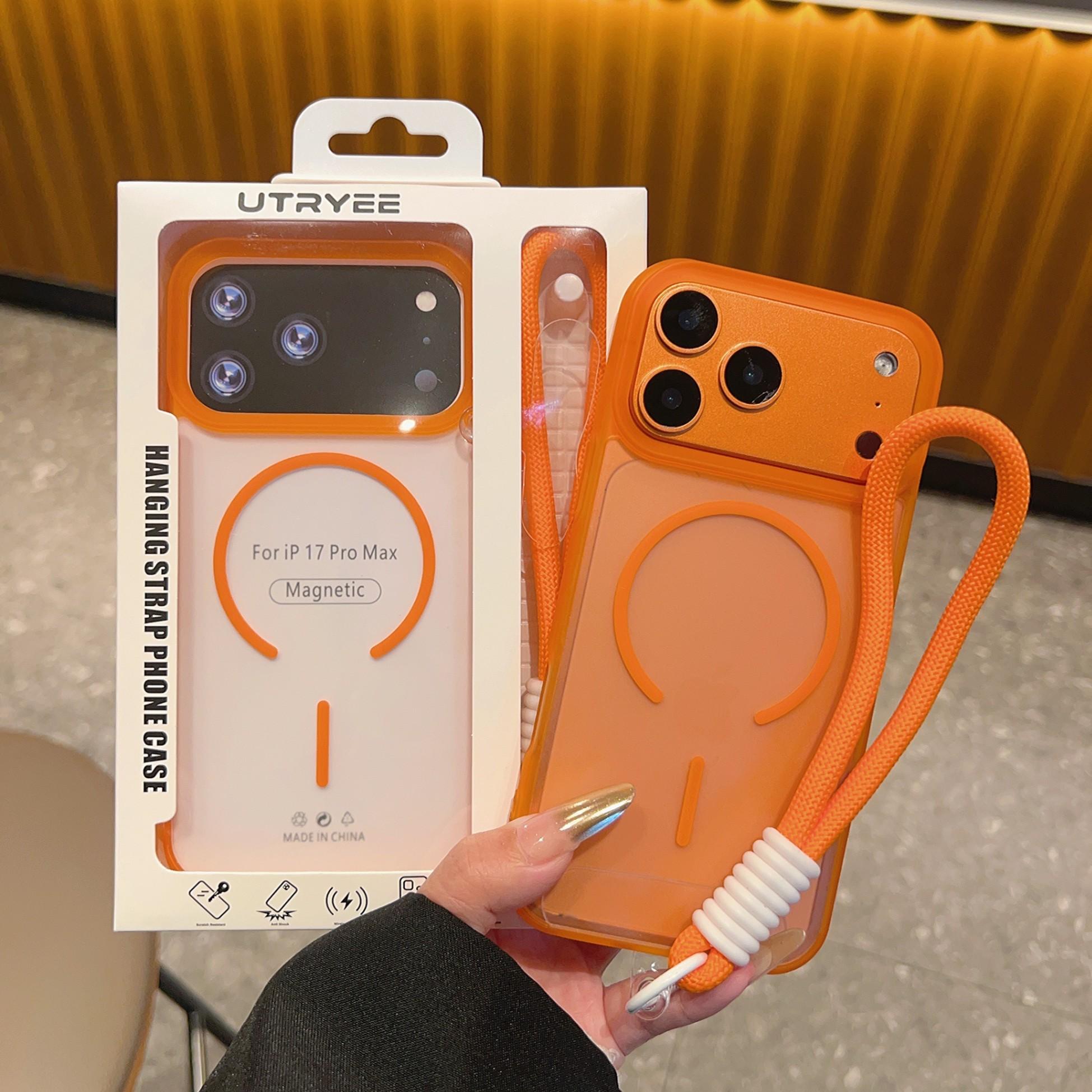 Translucent Frosted Phone Case for iPhone 17 Pro Max 16 15 14 13 12 11, Soft Edge Clear Acrylic Magnetic Case