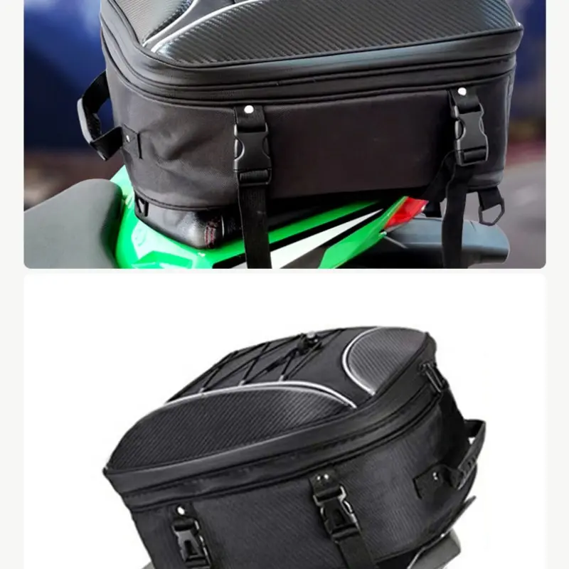 Motorcycle Large Capacity Helmet Backpack, Carbon Texture Durable Motorcycle Riding Backpack, Full Helmet Storage Shoulder Bag for Outdoor Use, Motorcycle Accessory