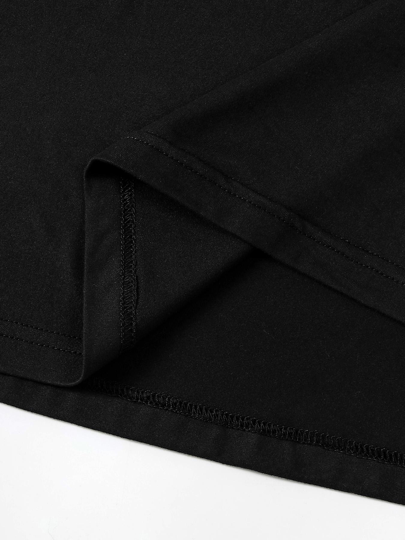 Unisex's Colorful Letter Print Round Neck Graphic Tee, Regular Fit Casual Everyday Wear Short Sleeve T-shirt for Summer, Men's Top for Daily Wear, Tropical