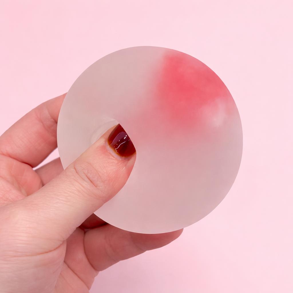 6cm Frosted Strawberry Maltose\Vaseline Squishy - Soft Fidget Stress Ball|TikTok Viral Sensory Toy Strawberry Marshmallow Squeeze Ball Toy, Kawaii Squishies, Slow Rebound Handmade Creative Gift, Stress Relief Fidget Toy for Kids & Adults