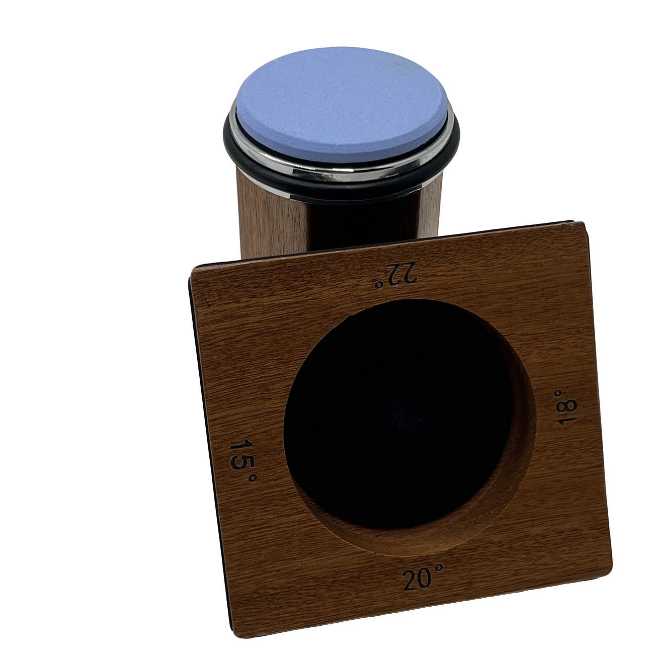 Original Rolling Wooden Knife Sharpener, Effortless Kitchen Knife Sharpening Tool, Sharpens at 15 18 20 22 Degrees for All Knives